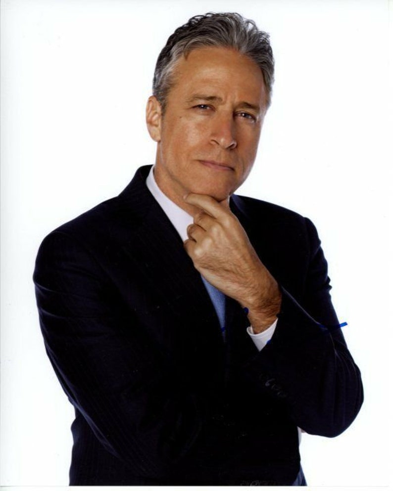 Jon stewart signed autographed the daily show Photo Poster painting