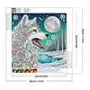 Wolf - speziell geformte Diamantmalerei - 30*30cm