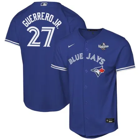 Youth Toronto Blue Jays #27 Vladimir Guerrero Jr.  Royal 2025 World Series Alternate Replica Jersey