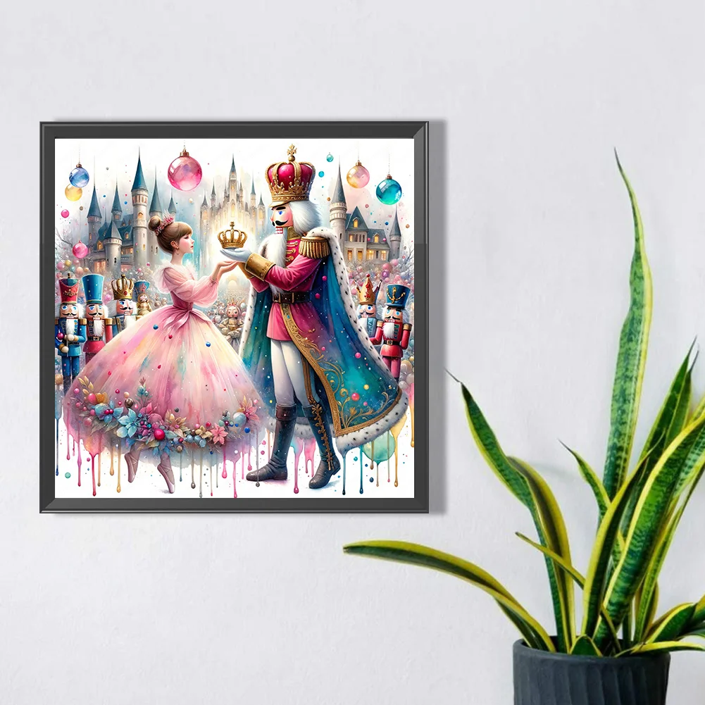 Diamond Painting - Full Square Drill - Nutcracker and Princess(Canvas|45*45cm)