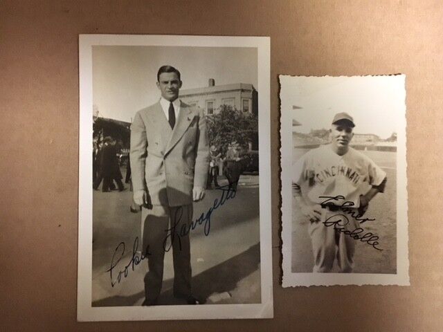 Elmer Riddle 1940 Cincinnati Reds Signed 2 3/4 x 4 1/2 Photo Poster painting Rare JSA Precertif