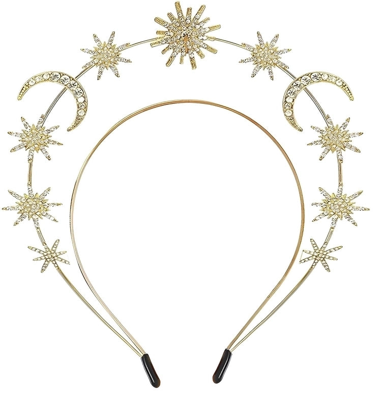 Vintage Style Sun Moon Alloy Hair Band