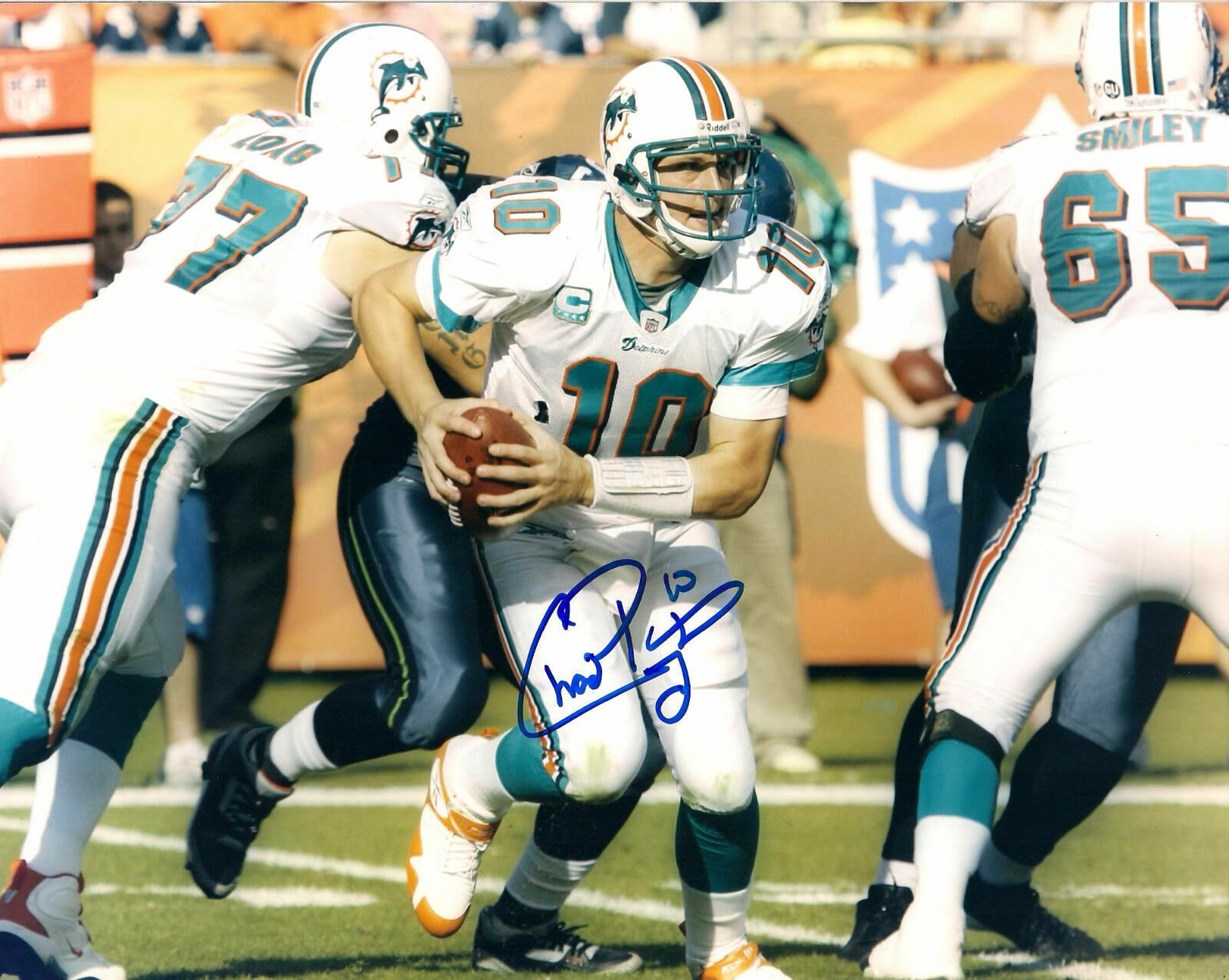 Chad Pennington Autographed Signed 8x10 Photo Poster painting ( Dolphins ) REPRINT