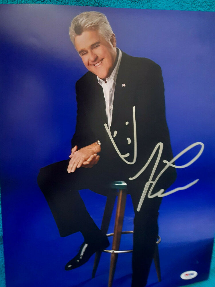 Jay Leno Autographed 11X14 Photo Poster painting  PSA DNA  Certified