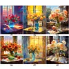 (Multi-Style)Windowsill Flowers-Paint by Numbers Acrylic Painting 40*50CM
