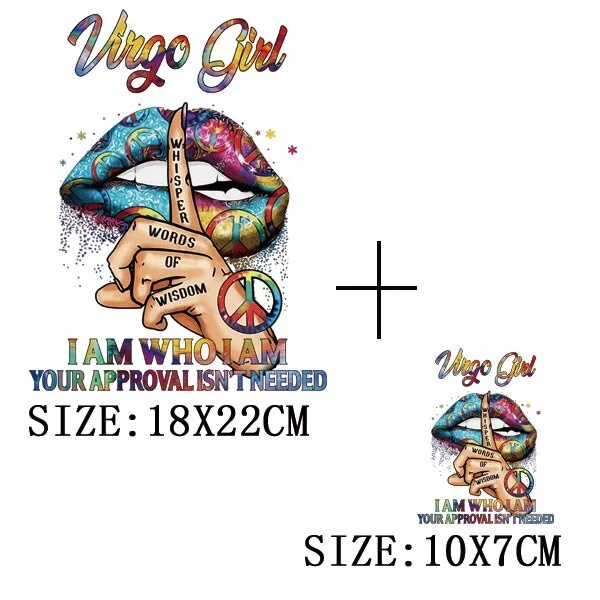 Beautiful Lip Thermal Stickers On T-shirt DIY Washable Patches On Clothes Sex Design  Iron On Transfers On Hoodies Bag Appliqued