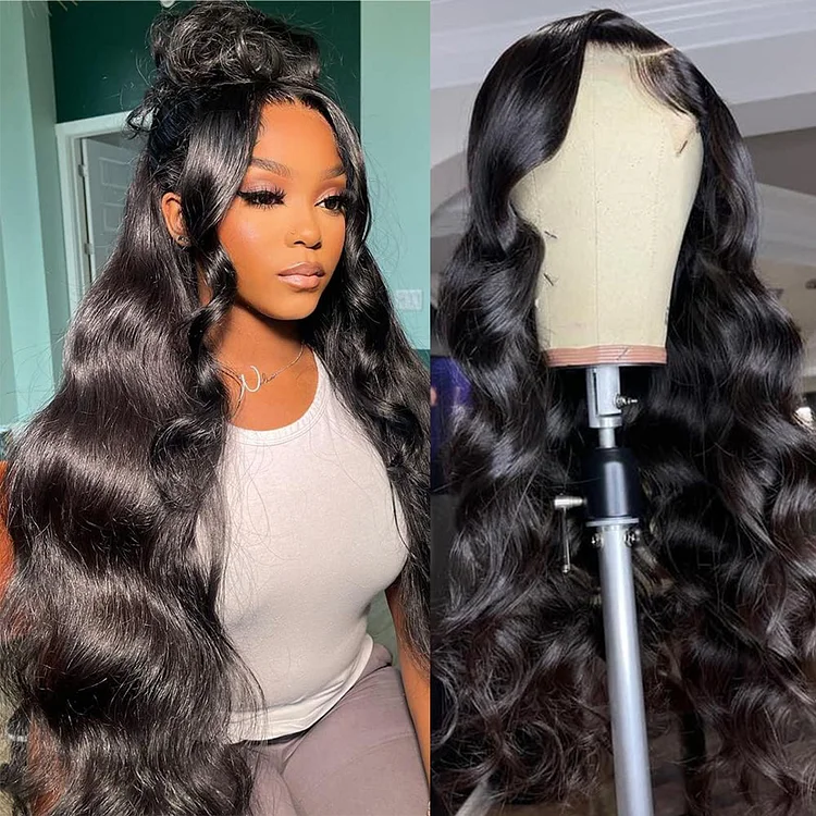 13x4 Lace Front Human Hair Wig HD Lace Frontal Wig