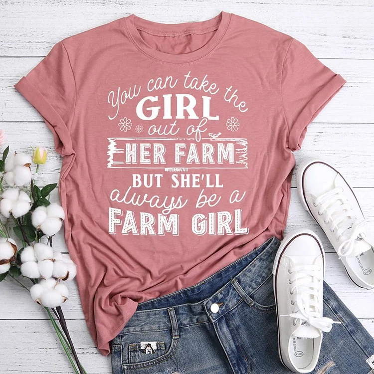 ANB - You can take the girl out of her farm  Retro Tee-05452