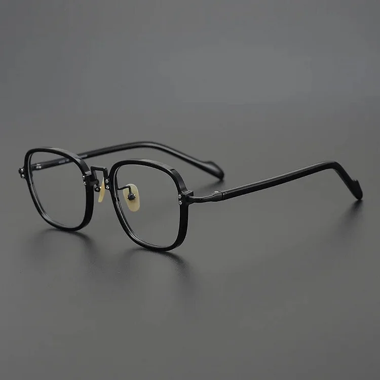53312 Retro Round Pure Titanium Optical Prescription Glasses Frame Acetate Top Grade Men Eyeglasses