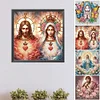 Religiöse Jesus Maria - speziell geformtes Diamantgemälde - 40*40cm