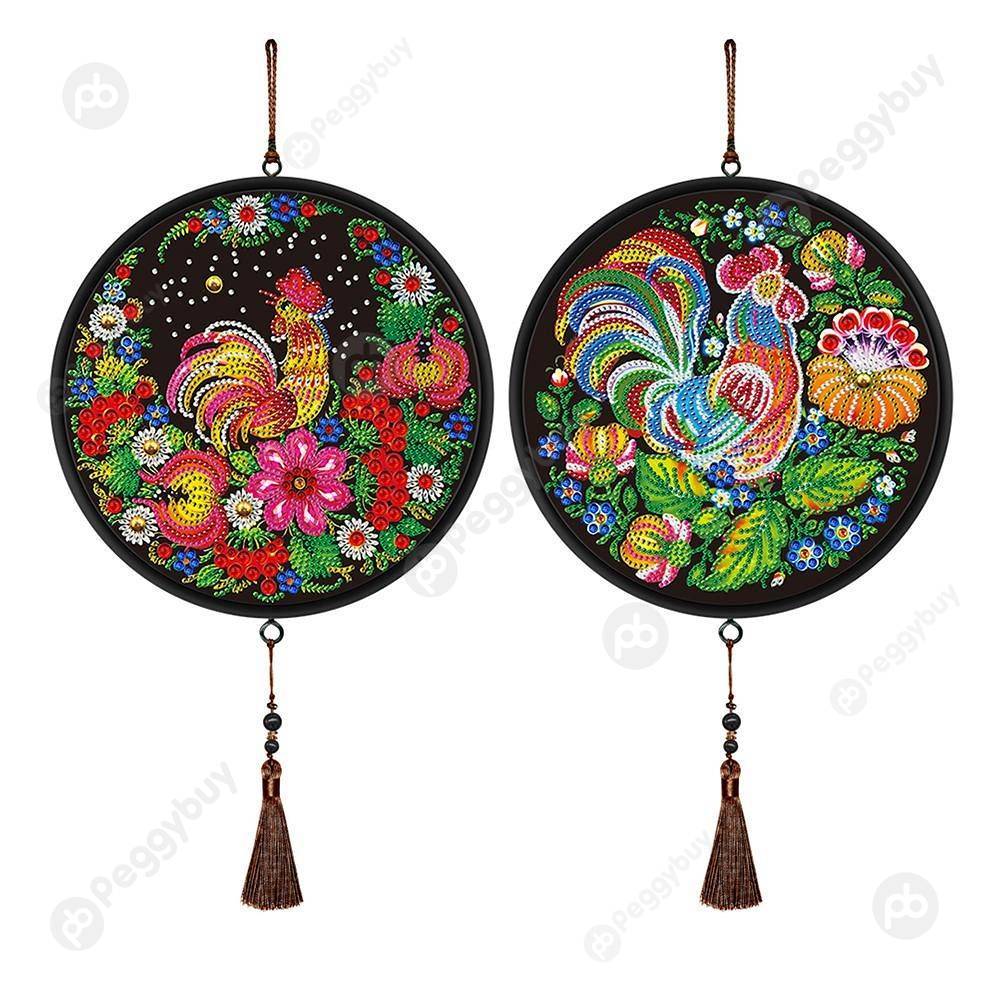 

2pcs Rooster-DIY Creative Diamond Pendant, 501 Original