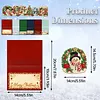 6Pcs DIY Pearl Diamond Painting Christmas Cards, 3D Greeting Card Craft Kits with Resin Pearls, Handmade Holiday Cards for Adults, Christmas Gifts & Decorations