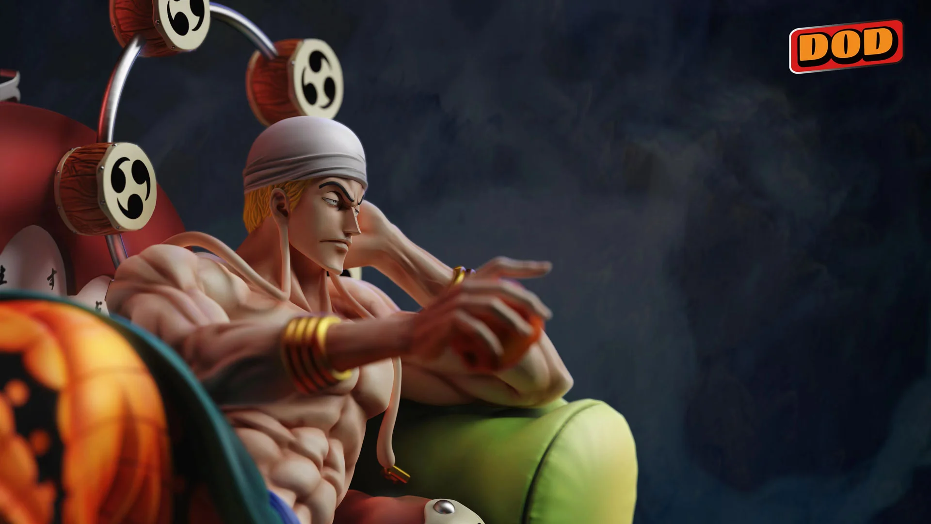 POP Scale Lying Down Enel - ONE PIECE Resin Statue - DOD Studio
