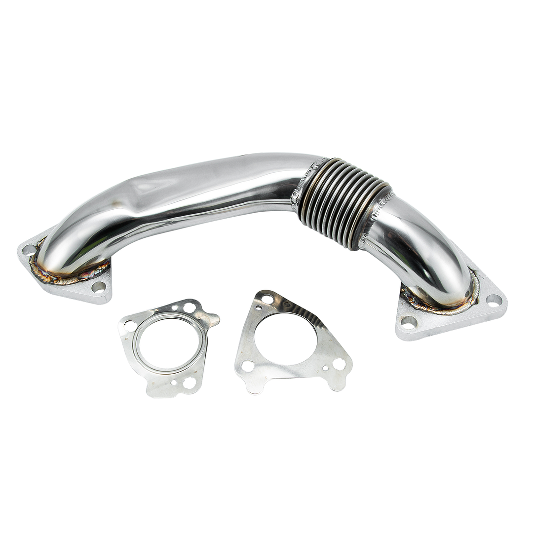 Alloyworks Bolt On Passenger Side Up-Pipe For 2001 2002-2004 Chevrolet GMC LB7 6.6L Duramax