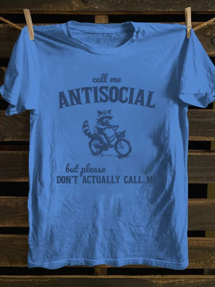 Call Me Antisocial T-shirt