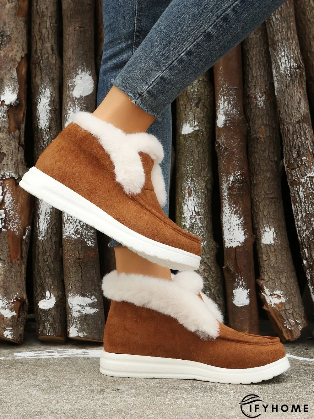 Split Joint Furry Boots | IFYHOME
