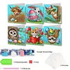 6Pcs DIY Easter Animals Diamond Painting Card