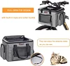 Dog Bike Basket, Expandable Soft-Sided Reflective Pet Carrier Backpack with 4 Open Doors, 4 Mesh Windows for Medium Small Dog Cat Puppies