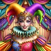 Diamond Painting-5D Full Round Drill Clown(40*40 CM)