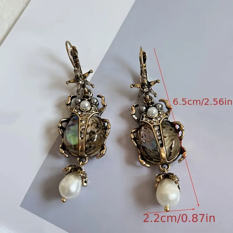 elegant sexy   insect dangle earrings zinc alloy with stainless steel posts   casual attire or parties 4