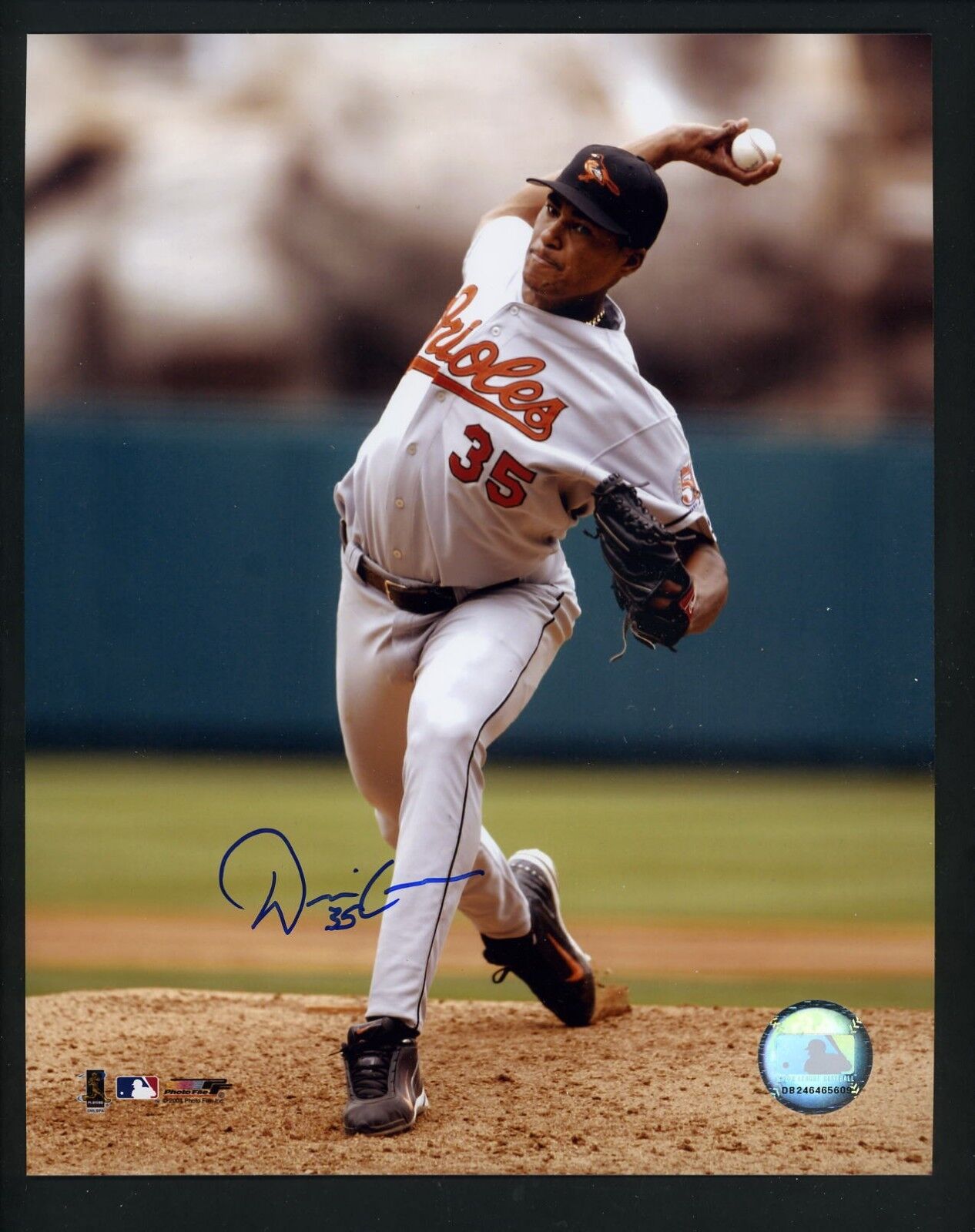 Daniel Cabrera Signed Autographed 8 x 10 Photo Poster painting w/ JSA authentication Orioles