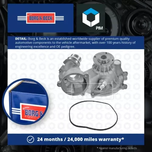 Water Pump fits BMW 650 E63, E64 4.8 05 to 10 N62B48B Coolant B&B 11517531860 Parts
