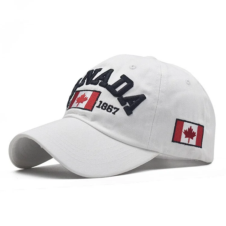Retro Wash Baseball Cap Canada Snapback Embroidery Trucker Hats Adjustable Cotton Casquette Hombre Outdoor Casual Gorros