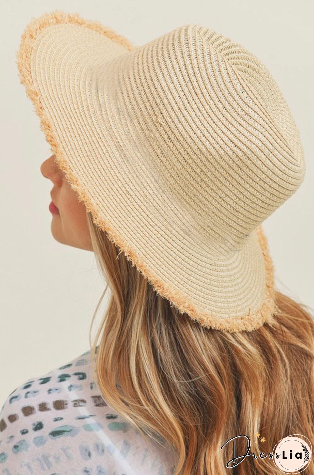 Straw Frayed Hat