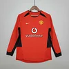 2002-2004 Retro Manchester United Home Long sleeve Football Shirt 1:1 Thai Quality
