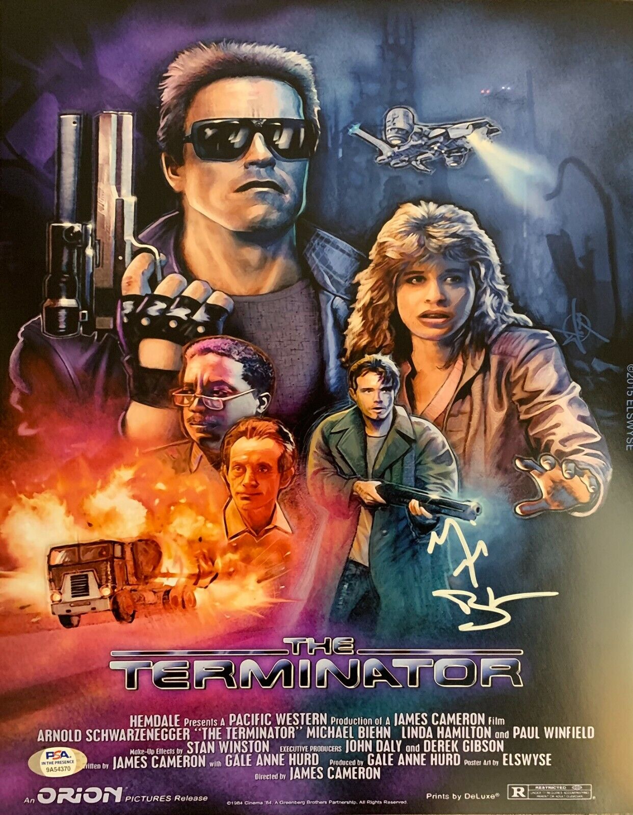 Michael Biehn autographed signed 11x14 Photo Poster painting The Terminator PSA COA Reese