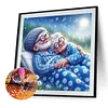 Happy couple-rond drill diamond painting-40*40cm