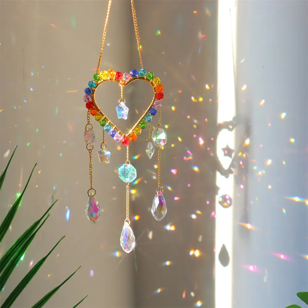 Colorful Beads Crystal Light Catching Jewelry Window Accessories for Living Room
