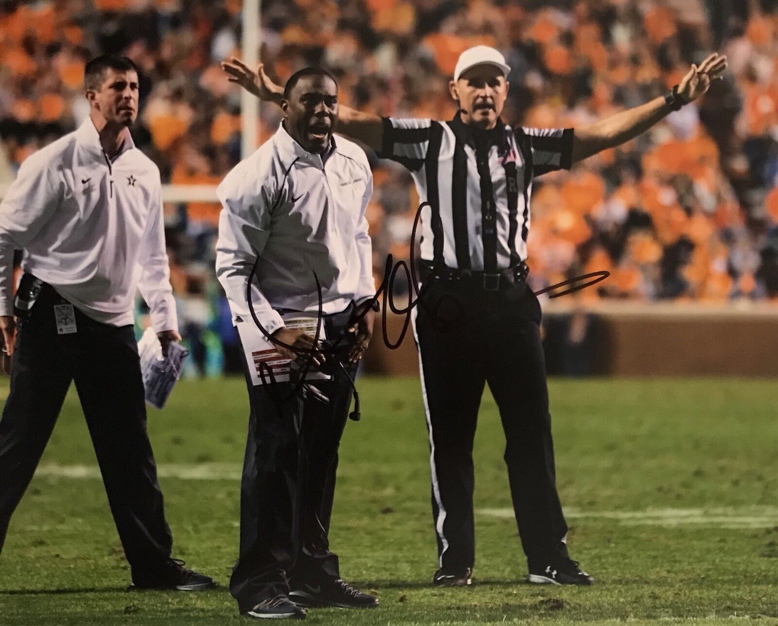 Derek Mason Signed Autographed Vanderbilt Commodores 8x10 Photo Poster painting Anchor Down