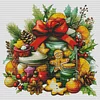 Christmas Cooky-14CT Stamped Cross Stitch 53*53cm/20.87*20.87in tapestrymarket