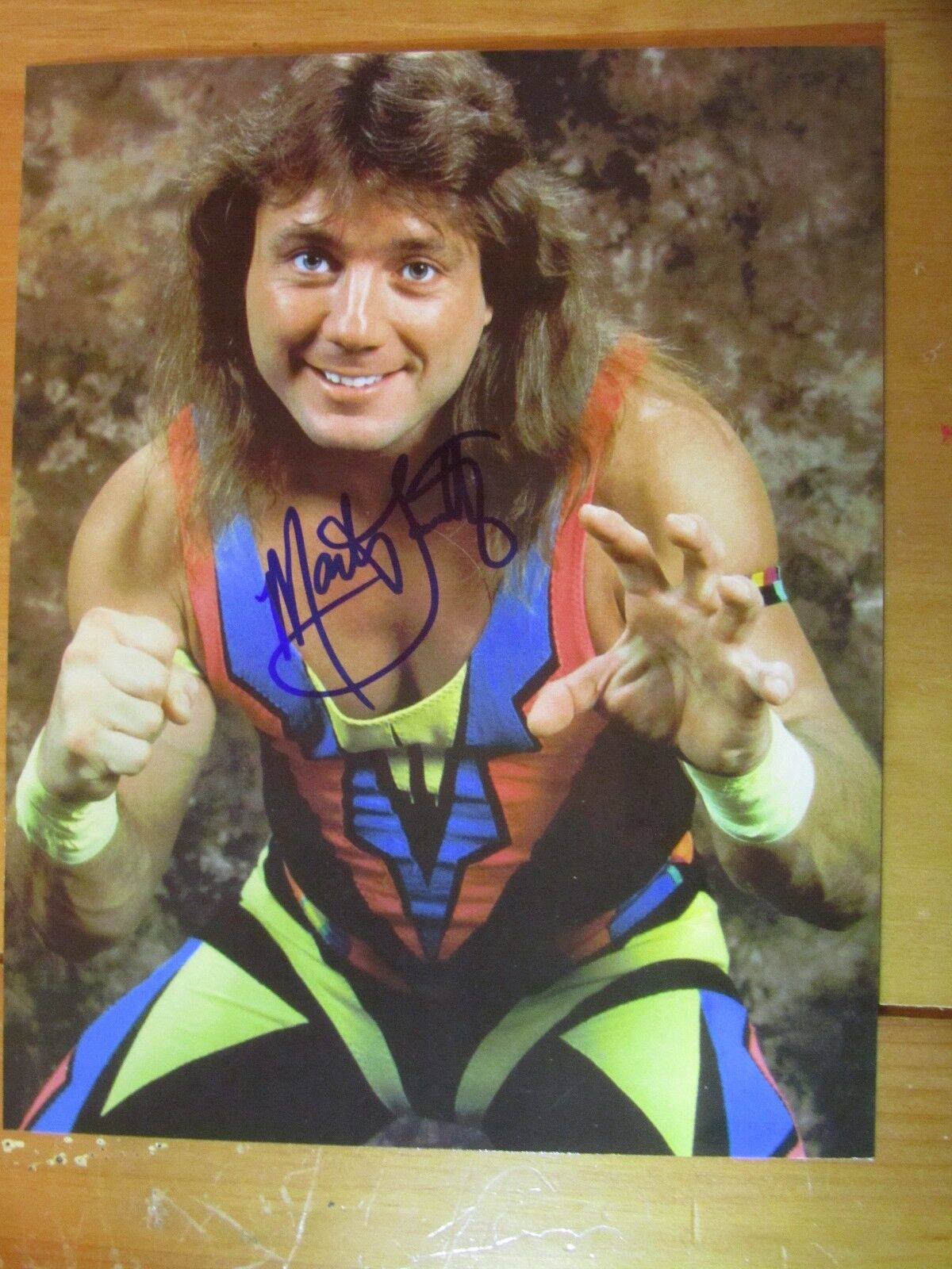 Marty Jannetty SIGNED 8X10 GLOSSY Photo Poster painting WWF WWE WVW WRESTLING