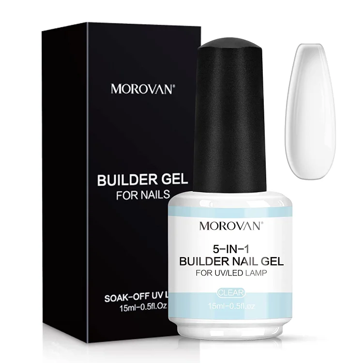 Morovan Clear Builder Gel for Nails PS18