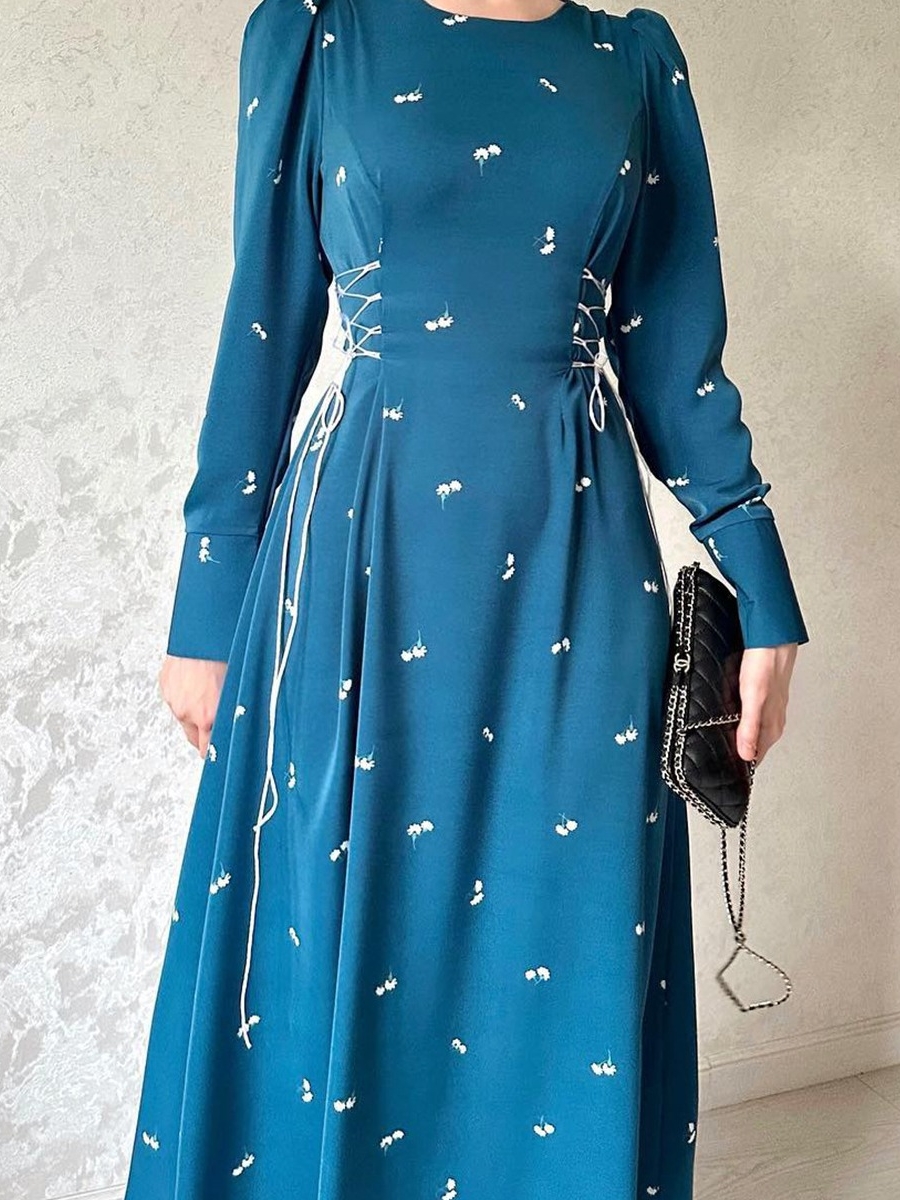 Stylish and Elegant Waist-cinching Dress | Oxredo Shop Ramadan Sale