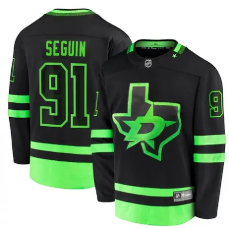 Men's Dallas Stars #91 Tyler Seguin Black 2020/21 Alternate Premier  Stitched Jersey