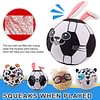 Dog Toys Ball, Indoor/Outdoor Interactive Dog Squeaky Balls for Tug of War, Puppy Birthday Gifts, Durable Plush Dog Toy for Small, Medium and Large Dogs