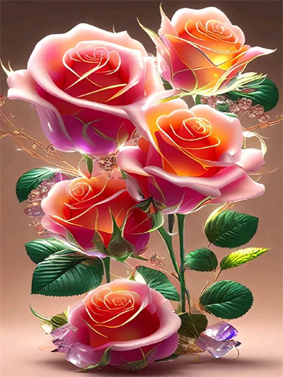 Diamond Painting - Full Round/Square Drill - Rose (30*40 - 50*60cm)