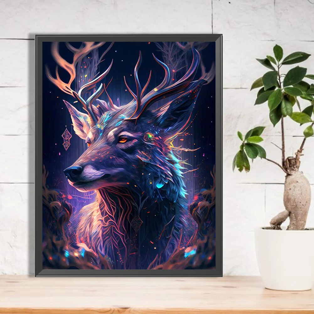 Full Round Diamond Painting 30*40cm - Reindeer