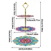 DIY Diamond Painting 3-Tier Mandala Cupcake Dessert Stand Serving Tray Decor Kit
