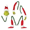 5PCS Arm Leg Head Ornaments Holder Grinch Xmas for Xmas Party for Christmas Tree