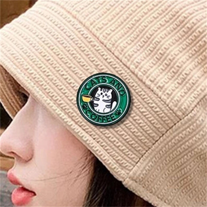 Cartoon Style Cute Cat Alloy Women’s Brooches