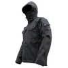 Breathable Warm Winter Soft Shell Jacket Autumn and Winter Wool Hooded Wear-Resistant Jacket Windproof and Waterproof