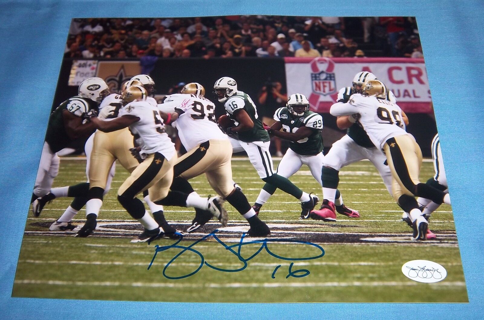 NY Jets Brad Smith Signed Autographed 8x10 Photo Poster painting Philadelphia Eagles JSA A