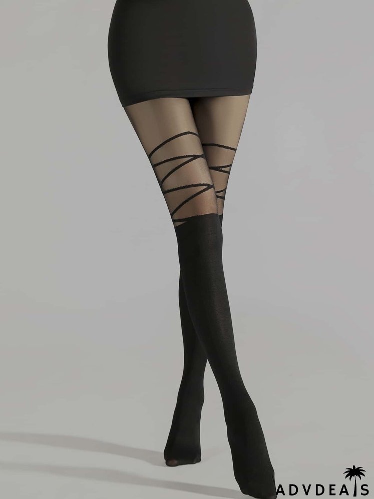 Geometric Pattern Tights
