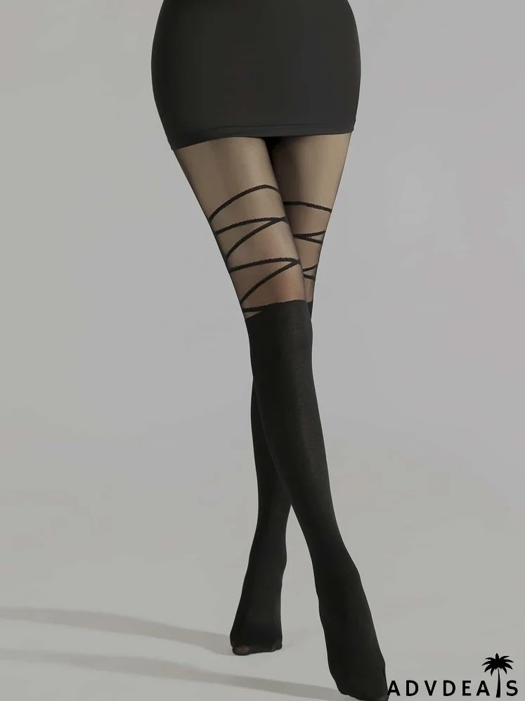 Geometric Pattern Tights
