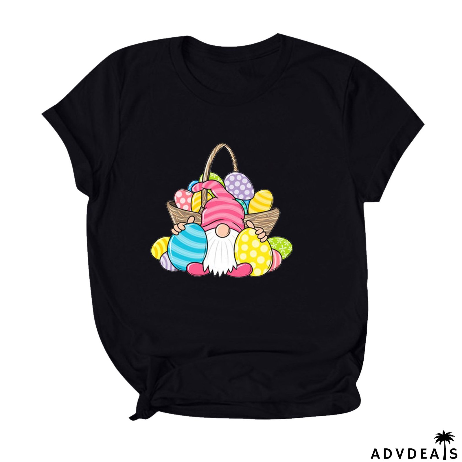 Summer Short Sleeve Shirt Plus Size Women's Easter Loose Top