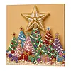 Kit de peinture de perles encadr&eacute; de No&euml;l 25x25cm pour adultes